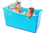Vasca Da Bagno Pieghevole, Materiale Pp + Tpe, Dimensioni Da Aperto 87 X 46 X 56,5 Cm, Altezza Consigliata Inferiore A 1,6 M, Portata 90 Kg, Temperatura Massima 120°C