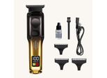 Inf Tagliacapelli Elettrico Retro Oil Head - Rifinitore Ricaricabile Professionale Oro