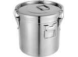 Contenitore Di Stoccaggio, Struttura In Acciaio Inox, Design Ermetico, 33 Litri