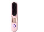 Inf Piastra E Arricciacapelli 2 In 1 Senza Fili - Portatile, Ricaricabile, Antiscottatura Rosa