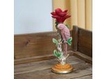 Portacandele Pappagallo Rosa - 26 Cm - Poliresina - Decorazione Colorata - Accessori Per La Casa E Decorazione Della Tavola