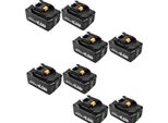 Batteria, 18V Li-Ion, Alta Capacità, 8 Batterie 6,0Ah