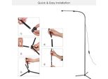 Lampada Da Terra Usb Led Dimmerabile Lampada A Stelo 3 Temperature Di Colore 10 Livelli Di Luminosità Alta Luminosità Controllo Interruttore Per Lettura Soggiorno Camera Da Letto