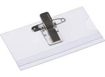 Europel 121260 Targhetta Portanome, Con Clip Combinata, 40 X 75 Mm