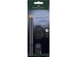 FABER-CASTELL 218472 FABER-CASTELL Grip Sparkle Bleistift-Set B Schwarz 1 Set