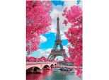 Mosaico Diamantato, Ricamo 30X40 Torre Eiffel V1 Linea Flamingo