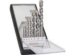 Bosch CYL-3 - Set Di Punte - Per Calcestruzzo, Muratura, Calcare, Pietra, Pietra Artificiale - 7 Pezzi - Lunghezza: 75 Mm, 85 Mm, 100 Mm, 120 Mm