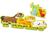Numeri E Animali Della Fattoria / Puzzle, 10 Pezzi