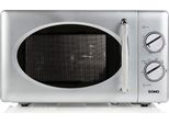 Domo DOMO DO3025 Mikrowelle / Mikrowellenherd solo - 25L - 900W - Retro - Grau