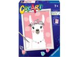 Set Ravensburger Creart No Drama Llama Pittura Per Numeri