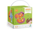 Dodo Puzzle Animali Nella Foresta 6In1 ( 2,3,4 Pezzi)