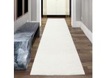 Tappeto In Vaporoso Shaggy Color Crema, Dimensioni - 80 X 150 Cm