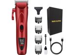 Inf Tagliacapelli Elettrico Professionale Con Lama In Vetroceramica E Display Digitale Rosso