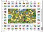 Rahmenpuzzle Maxi Imparare L'inglese Allo Zoo 70 Teile (Puzzles Auf Englisch)