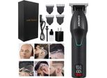 Inf Tagliacapelli Professionale Uomo Con Lama In Vetroceramica E Display Digitale Nero