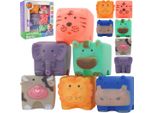 Woopie Pad Sensoriali Acqua Schiacciamento Puzzle Animale Suono 6 El.