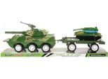 Veicolo Militare Con Rimorchio E Carro Armato