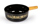 Pentola Per Fonduta In Ghisa Smaltata 21 Cm Nera Stockli 7421.14Haa