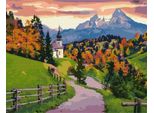 Ideyka Pittura Con I Numeri Calma D'autunno 40X50 Paesaggio Con Cornice In Legno