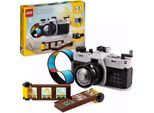 Lego Creator 3In1 Retrocamera Giocattolo, Videocamera, Set Tv, Decorazione Da Scrivania Per Bambini O Accessori Per Camerette, Regali Fotografici Per Ragazze E Ragazzi Dagli 8 Anni In Su 31147