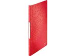 Leitz 4631-00-26 Cartella Leitz Wow, A4, Pp, Con 20 Tasche, Rosso