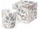 Ppd Scandic Leaves White Trend Mug, In Geschenkbox, Henkelbecher, Kaffeebecher, Becher, Tasse, New Bone China, 400 Ml, 160302356