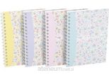 Blocco College Forme Floral A6 50 Fogli A Scacchi Assortiti Pacco Da 10