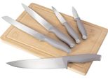Berlingerhaus Set Di Coltelli Con Tagliere 6 Pezzi Collezione Taupe BH-2967