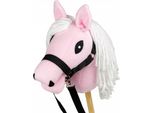 Cavallo Hobby Skippi. Cavallo Su Bastone Rosa