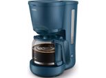 Philips Caffettiera A Filtro Serie 3000, Caffettiera A Filtro, 1,38 Litri, Caffè Macinato, 1080 W, Blu