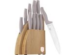 Berlingerhaus Set Di Coltelli Con Supporto Bamboo 10 Pezzi Collezione Taupe BH-3122