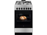 Cucina Combinata In Acciaio Inox A 4 Fuochi Da 57 Litri Electrolux Lkm520011X