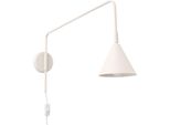 Lampada Da Parete Nox Beige 1Xe14 10W Acciaio 30X61X14Cm Sollux Lighting