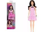 Bambola Barbie Fashionistas Vestito A Quadri Rosa