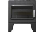 Stufa A Legna In Ghisa Antracite Da 6,1 Kw Supra Fr9016760B