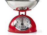 Bilancia Da Cucina Analogica, Metallo, Ciotola Rimovibile, Capacità 5 Kg