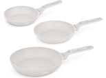 Berlinger Haus Set Di 3 Padelle Antiaderenti In Alluminio Forgiato, Per Fornelli A Induzione, 20/24/28 Cm, Titanpro, Manico Ergonomico, Della Collezione Sahara Marble