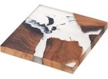 Orion | Sottobicchiere Di Legno - 8X8 Cm - Legno D'acacia - Protezione Della Tavola - Sottobicchiere Quadrato