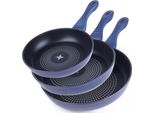 Set Di Padelle Orion - 20/24/28 Cm - Rivestimento Antiaderente - 3 Pezzi - Alluminio
