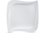 Orion | Piatto In Porcellana - 25X25 Cm - Piatto Piano - Lavabile In Lavastoviglie