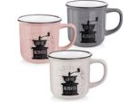 Orion | Set Di Tazze Da Caffe - Colorate - 370 Ml - 3 Pezzi - Lavabili In Lavastoviglie
