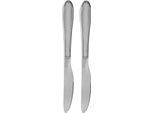 Orion | Set Di Coltelli Da Tavola - Argento - 22 Cm - Acciaio Inossidabile - 2 Pezzi - Lavabile In Lavastoviglie