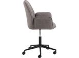 Sedia Da Ufficio Glenda Grigio Chiaro Marrone.
