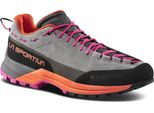 Tx Guide Leather Donna, Grigio/Cherry Tomato, 39, Approach, Scarpe - La Sportiva