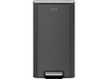 Eko - Cestino A Pedale Marina 30 Litri - Acciaio Inox Plastica - Nero Opaco