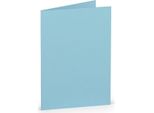 RÖSsler 164009124 Briefkarte Paperado - A7, 220 G/Qm, Doppelt, Hoch, Aqua Gerippt
