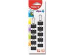- Clip Da Ufficio Mix Nero/Colore 19Mm (10Pz)
