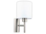 Eglo 94924 Pasteri Applique Con Interruttore Bianco Lampada Da Parete Hotel