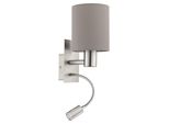Eglo Applique Pasteri Taupe Metallo Opaco
