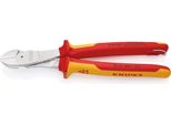 Knipex 74 06 250 T Frese Diagonali, Isolate Con Impugnatura Multicomponente, Testate Vde; Con Occhiello Di Fissaggio Isolato Integrato Per Il Fissaggio Di Un Dispositivo Di Sicurezza Cromato 250 Mm